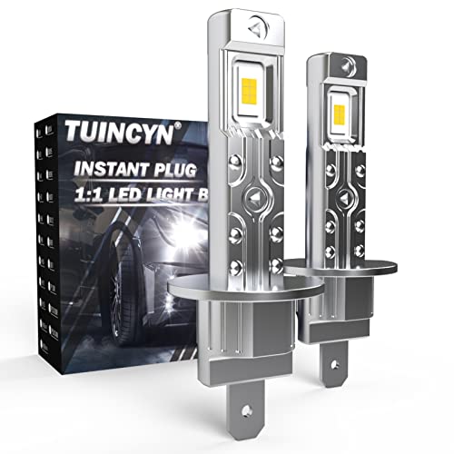 TUINCYN Bombilla H1 LED 55W 6500K Blanco, 1:1 Mini Luz...