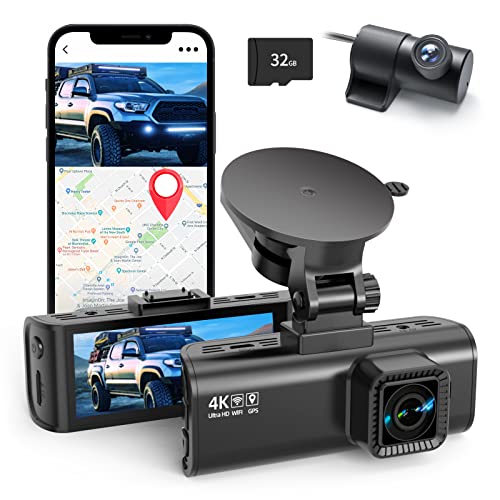 REDTIGER 4K Dashcam Cámara Coche con WiFi y GPS Camara...